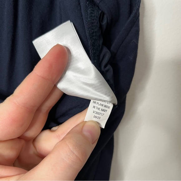 Old Navy High-Rise Playa Wide Leg Pants Comfort Waistband Navy Size XL - Picture 7 of 7